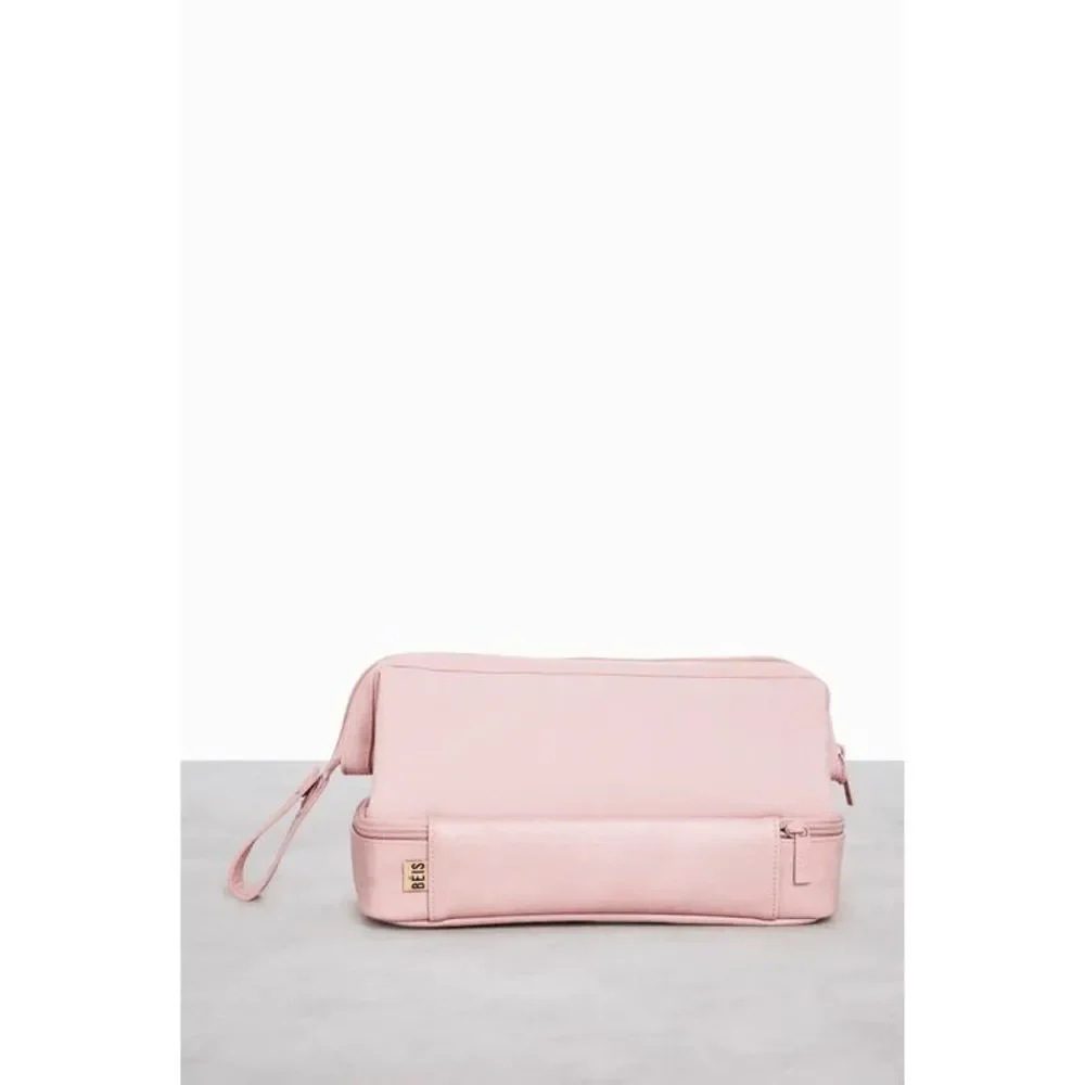 NWT BEIS Dopp Kit Cosmetic Bag in Atlas Pink
